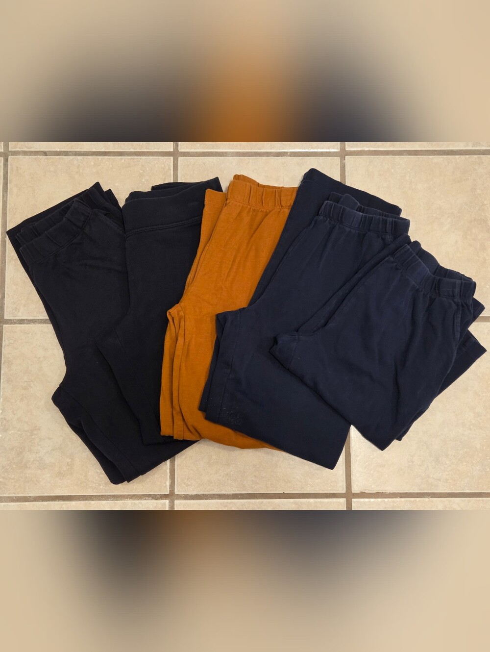 Lands End Pants Bundle (5) - Capri, Straight Leg x3, Legging - Athletic, Sporty